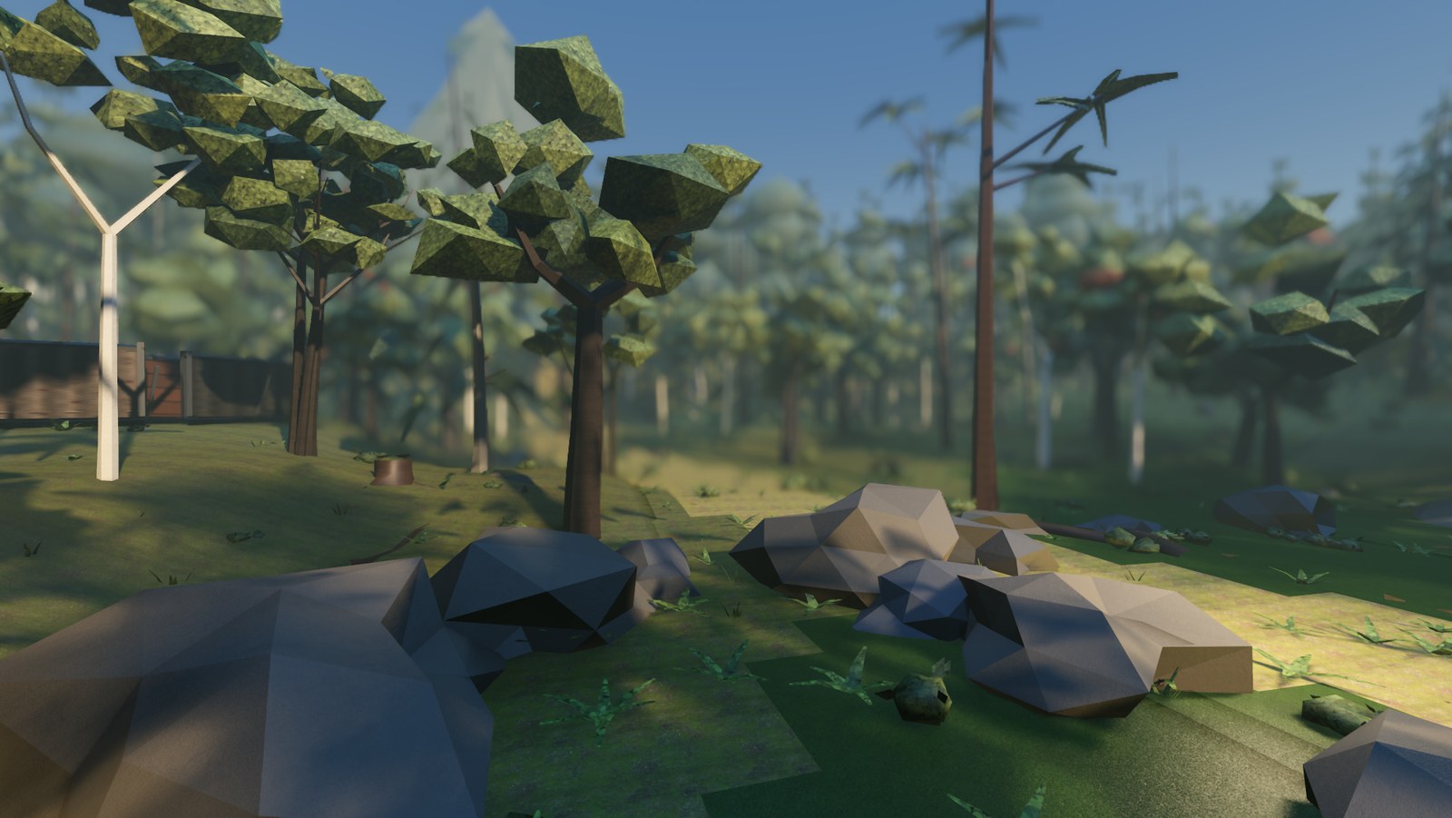 In-engine view of Stones on Stonehollow: the standing stones clearing, the treeline closing around it.