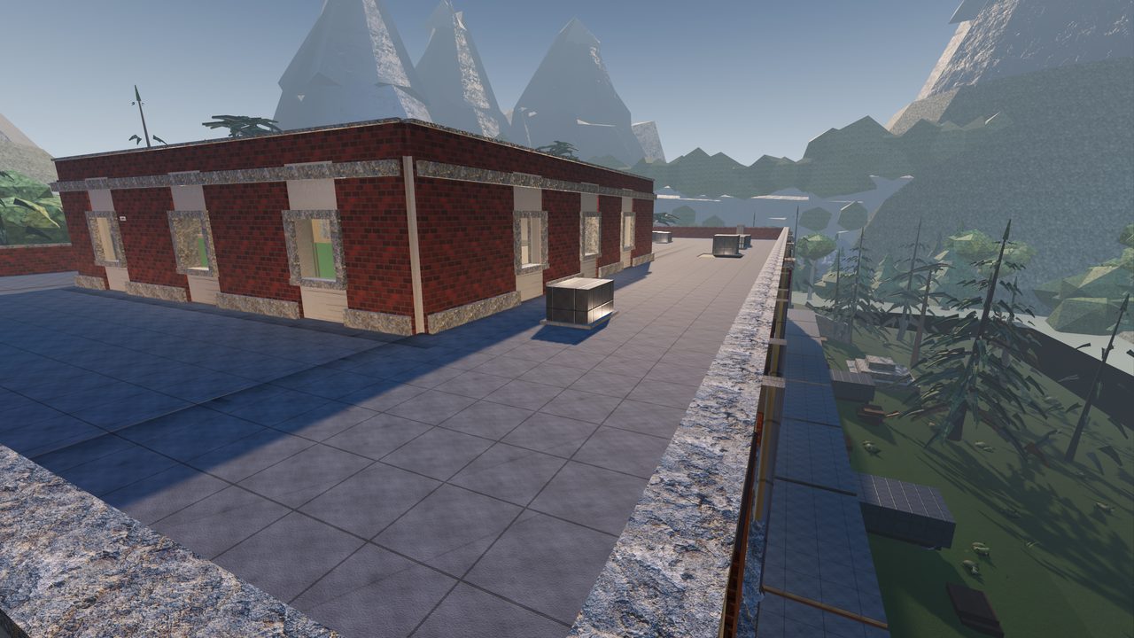 Scarpline: a hillside funicular station under mountains